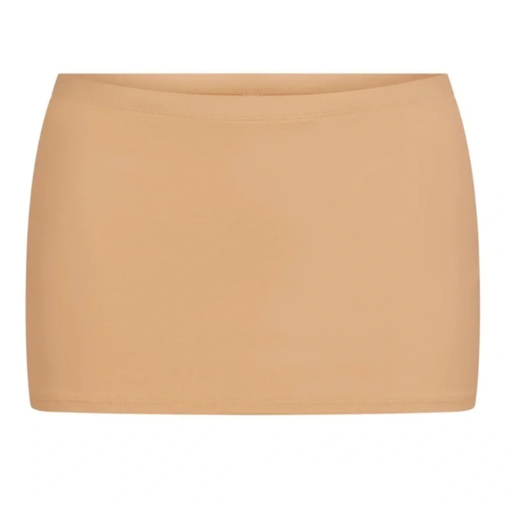 SKIMS Nude Two-Piece Swim Top and Skirt Set